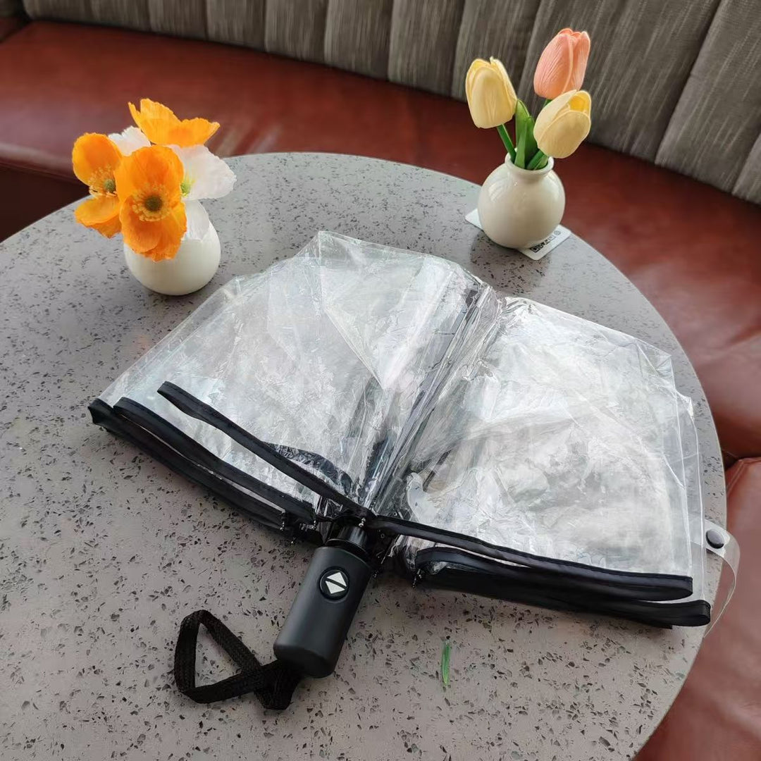 Damen Transparenter Regen-Schirm Karnz
