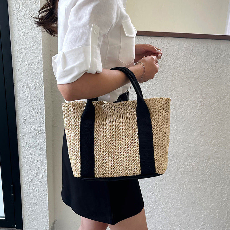 WoEco-Freundliche Strohtasche Strand Karnz