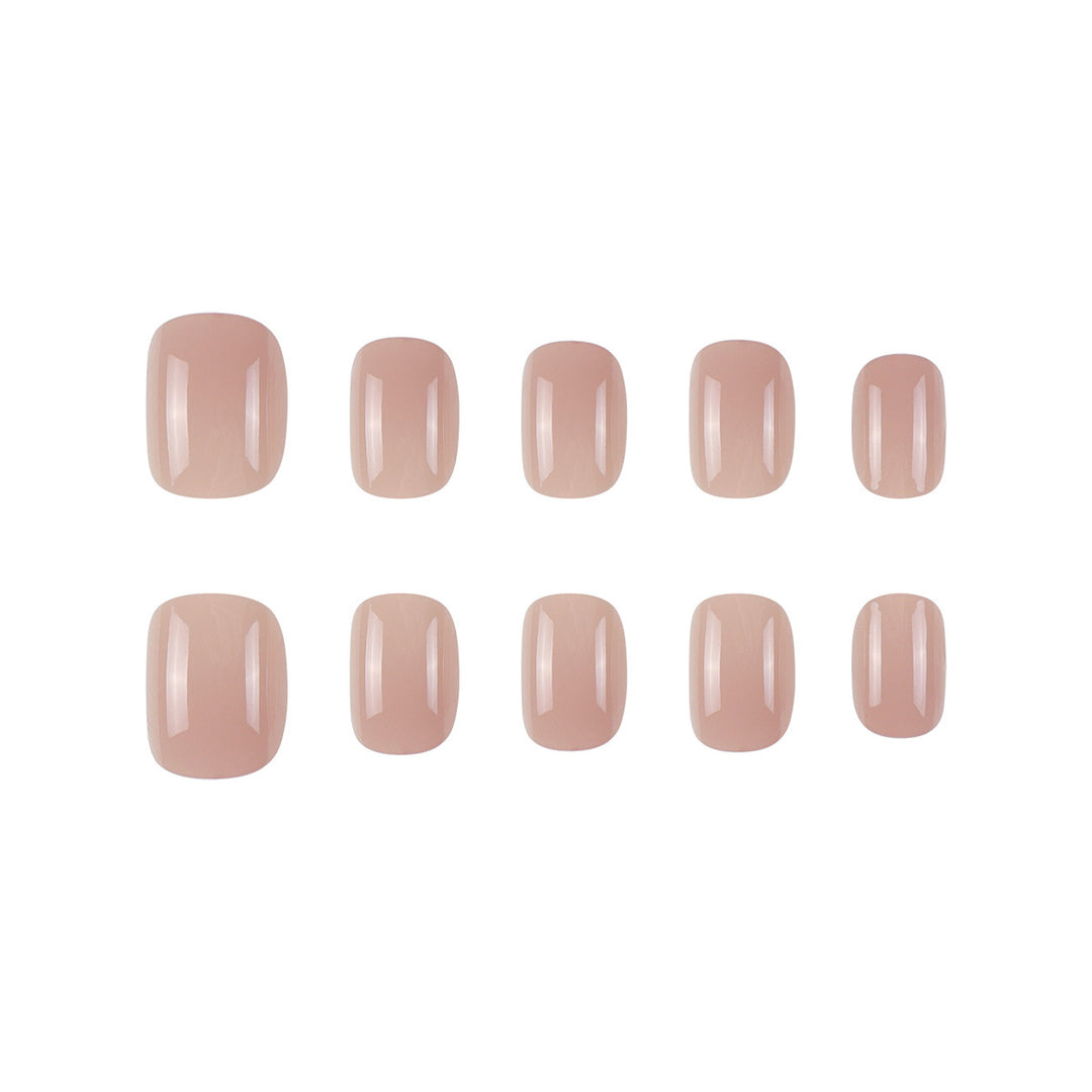 Elegantes Glänzendes Press-On Nagelset Karnz