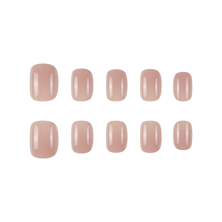 Elegantes Glänzendes Press-On Nagelset Karnz