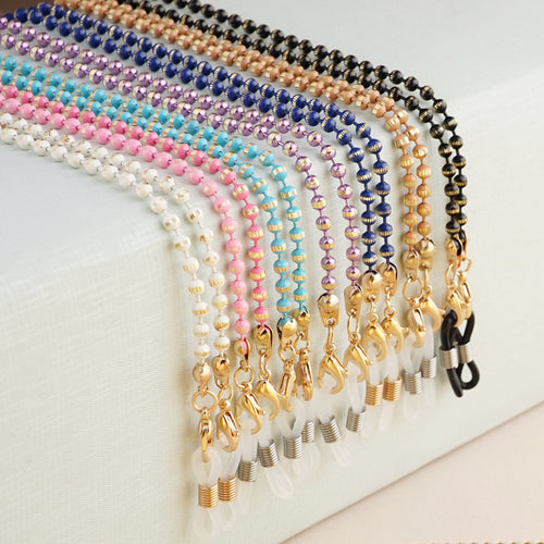 Stylische Perlen-Brillenband Karnz