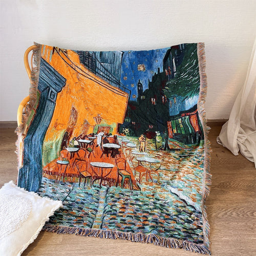 Künstlerische Wandteppich-Wurfdecke