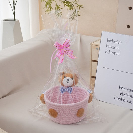 Kuscheliger Aufbewahrungskorb mit Bärenmotiv Karnz
