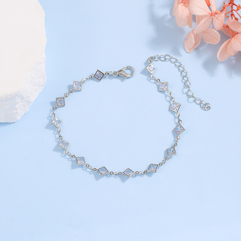 Elegante Glas-Ketten-Armband Karnz