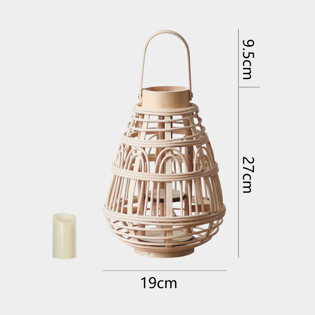 Handgefertigte Rattan-Laterne Karnz