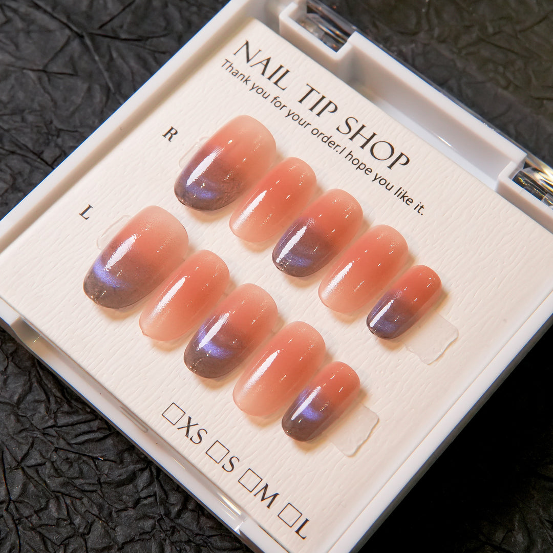 Elegante Ombre Press-On Nagelset