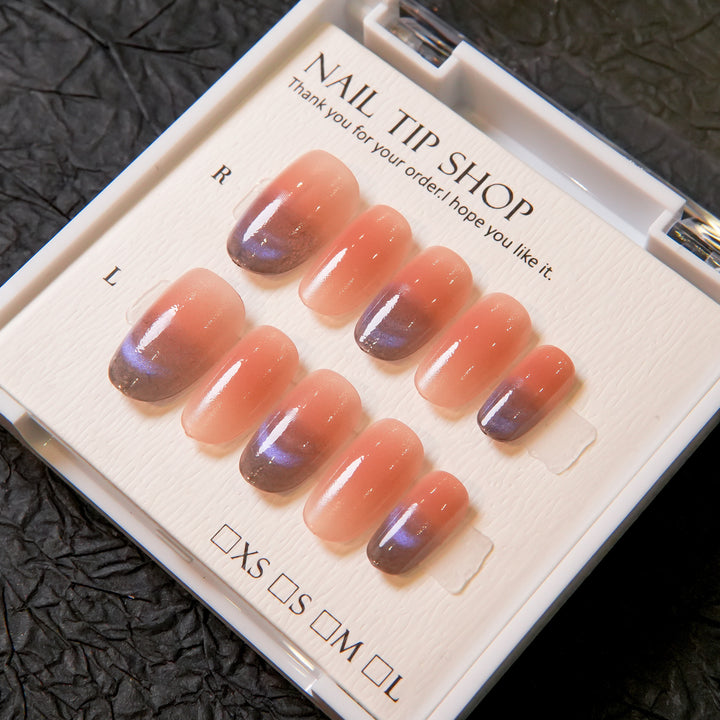 Elegante Ombre Press-On Nagelset