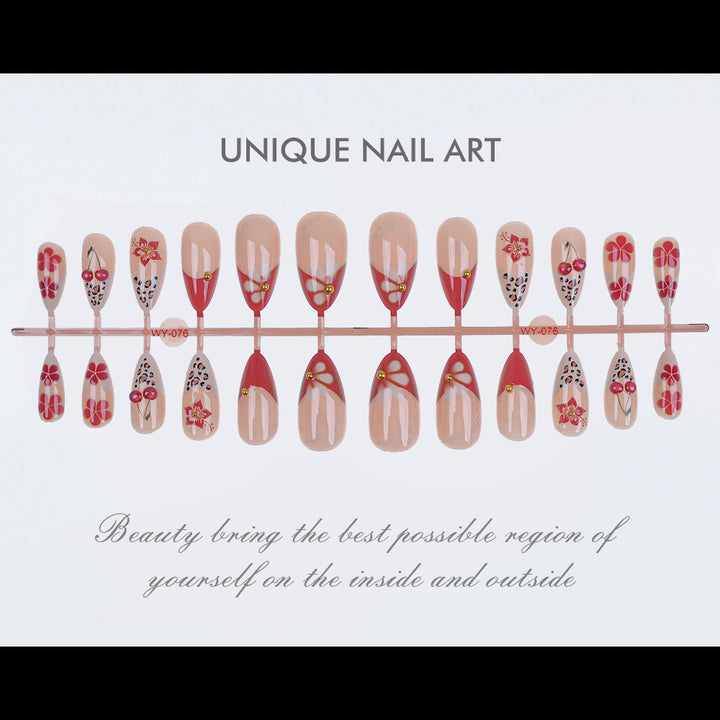 Elegante dekorative Press-On-Nagelkollektion Karnz