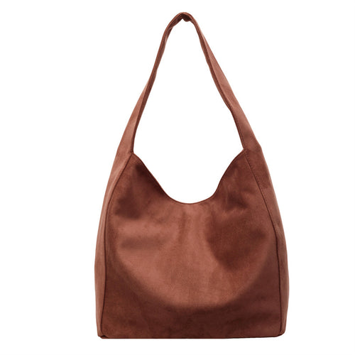 Weiches Wildleder Hobo Tote Bag