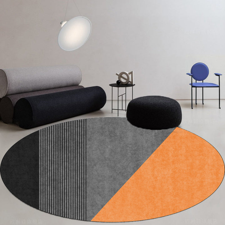 Runder geometrisches Muster Teppich Karnz