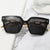Damen modische quadratische Sonnenbrille mit luxuriösen Akzenten Karnz