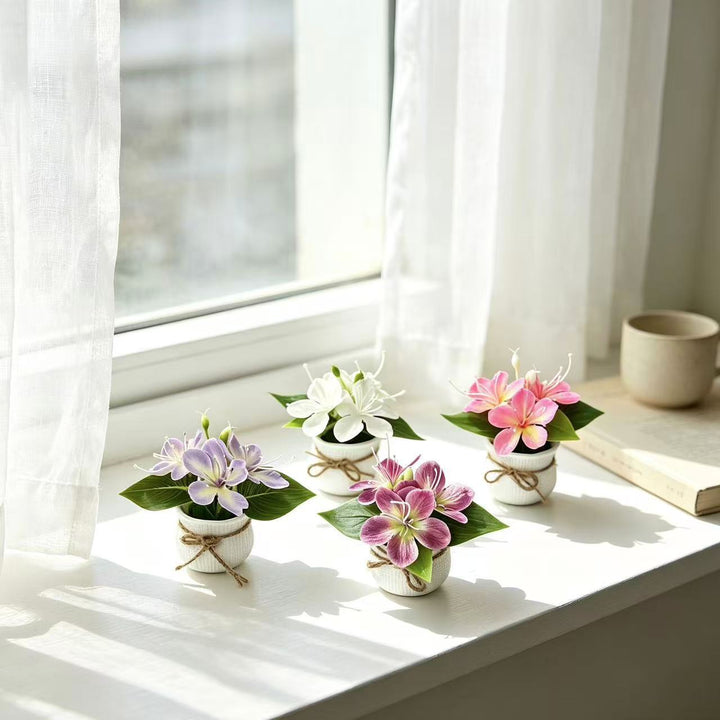 Elegante künstliche Lilienblütenarrangement für die Wohnkultur