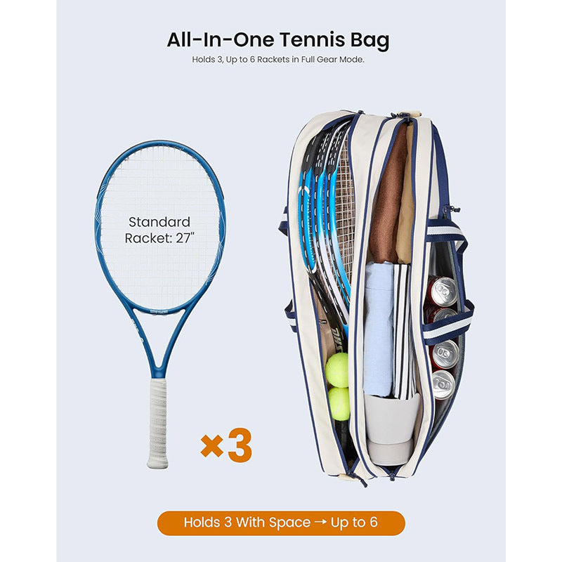 Stylische Tennisracket- und Ausrüstungs-Tragetasche Karnz