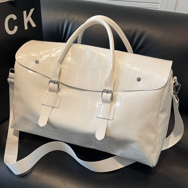 Premium Krokodiltextur Reise-Dufflebag