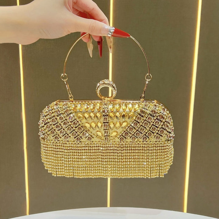 Kristallfringe Abendhandtasche