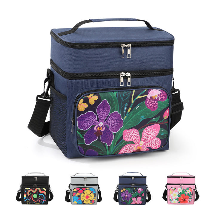 Isolierte Blumen-Lunch-Kühltasche Karnz