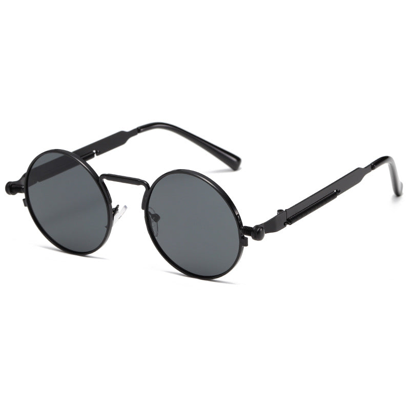 Damen Modische runde Sonnenbrille mit präzisem Metallrahmen Karnz