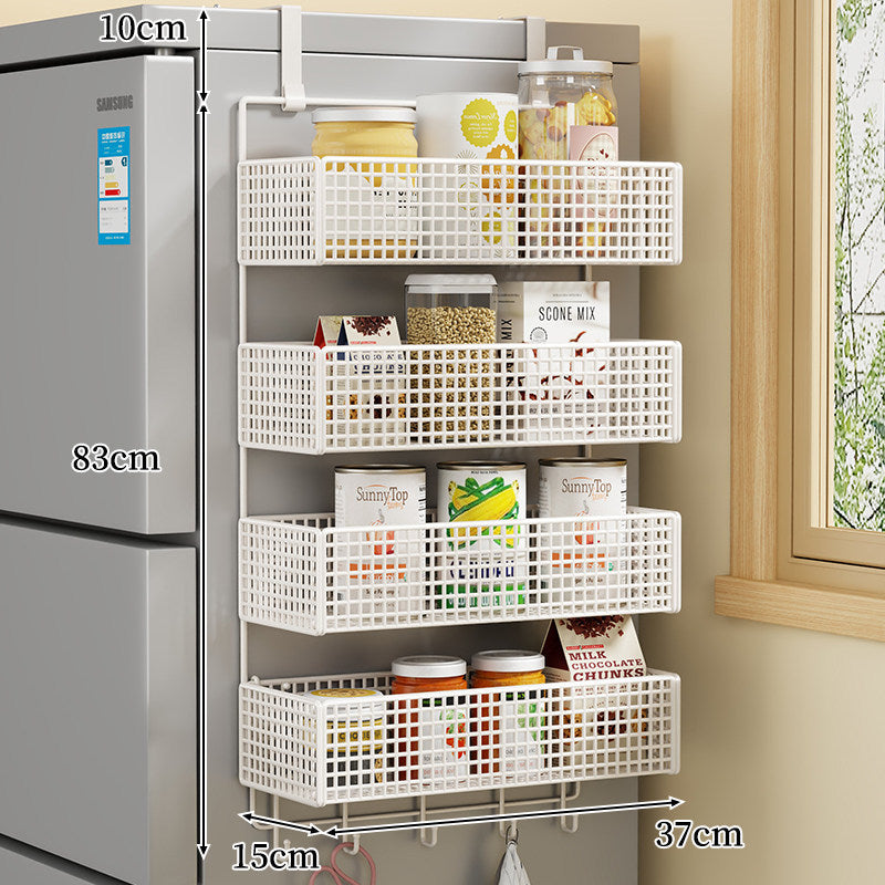 Über-Kühlschrank Doppel-Schicht Magnetische Drahtgeflecht Vorratsorganizer