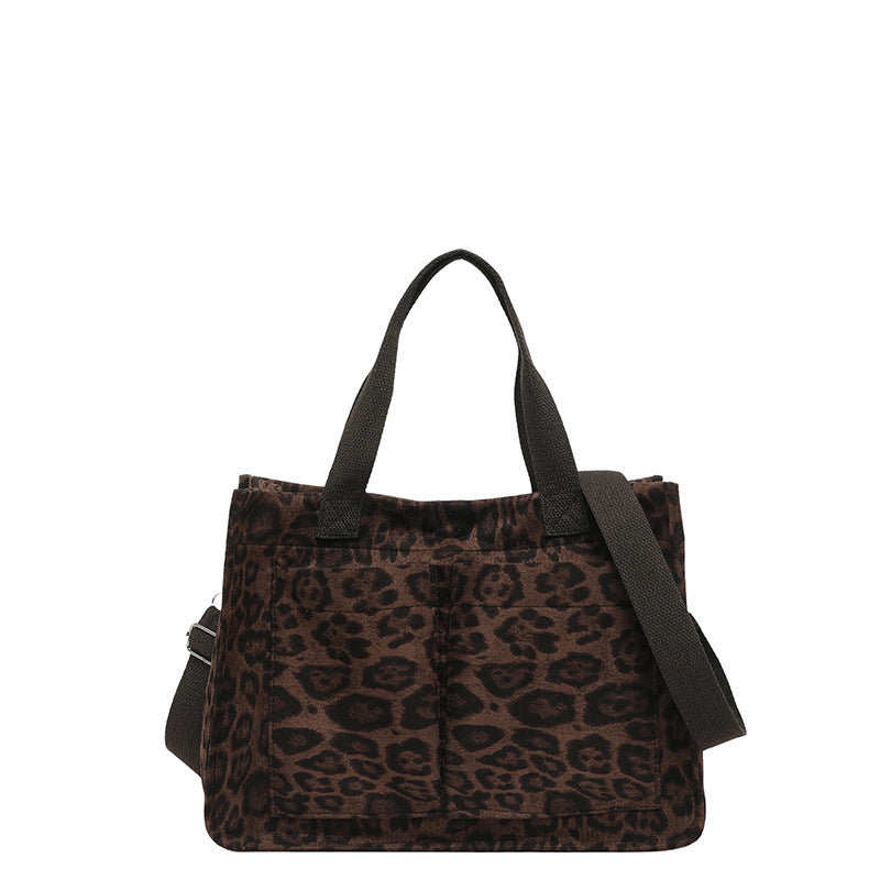 WoChic Leopardenmuster Utility Tragetasche Karnz