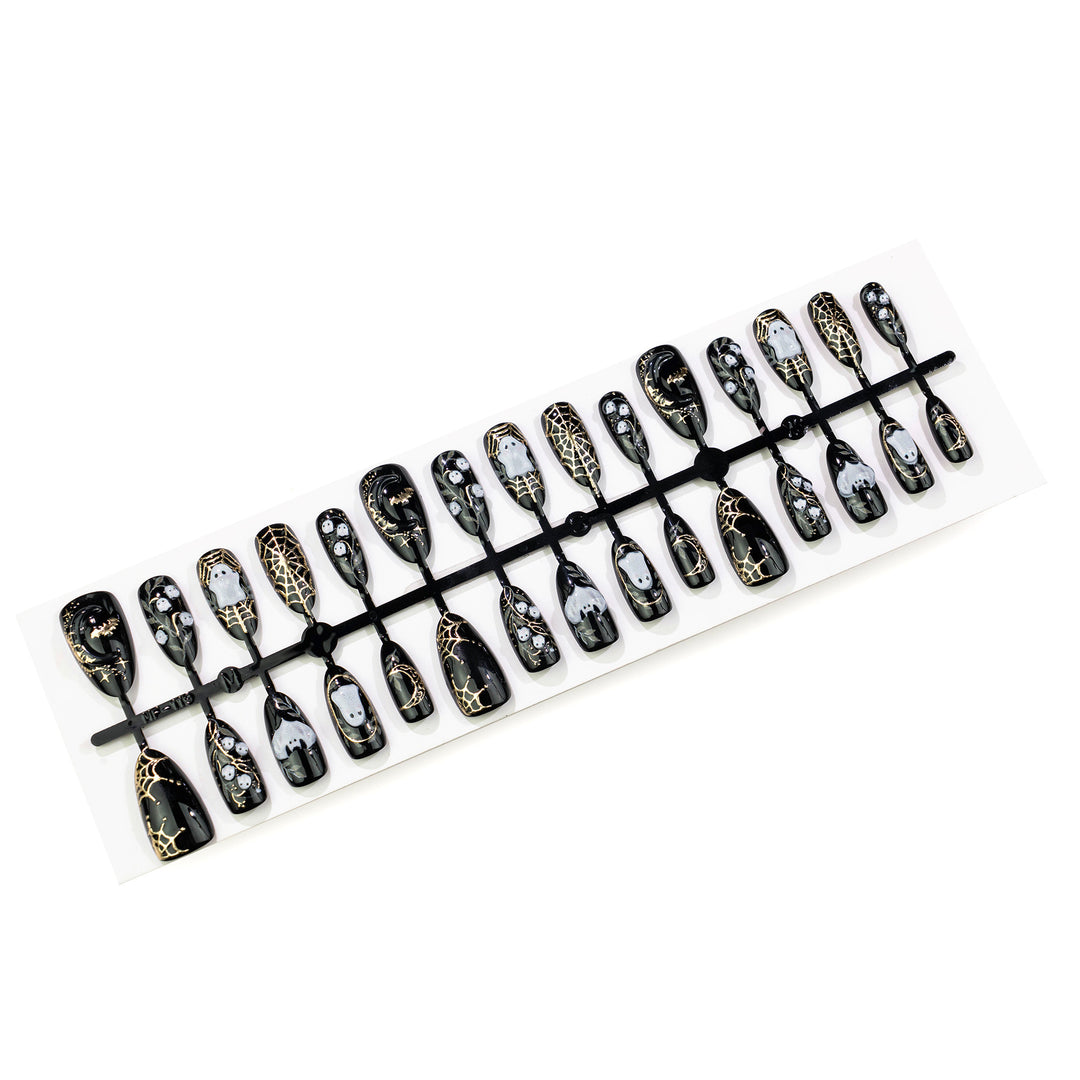 Gothic-Themen Druck-Nagelset