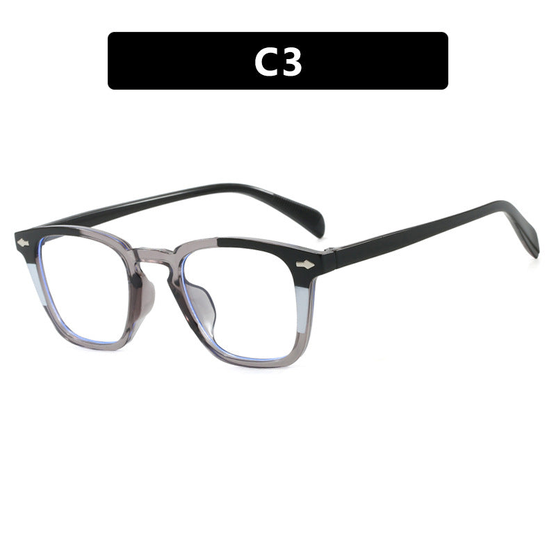 Damen moderne quadratische Sonnenbrille mit verspiegeltem UV-Schutz Karnz