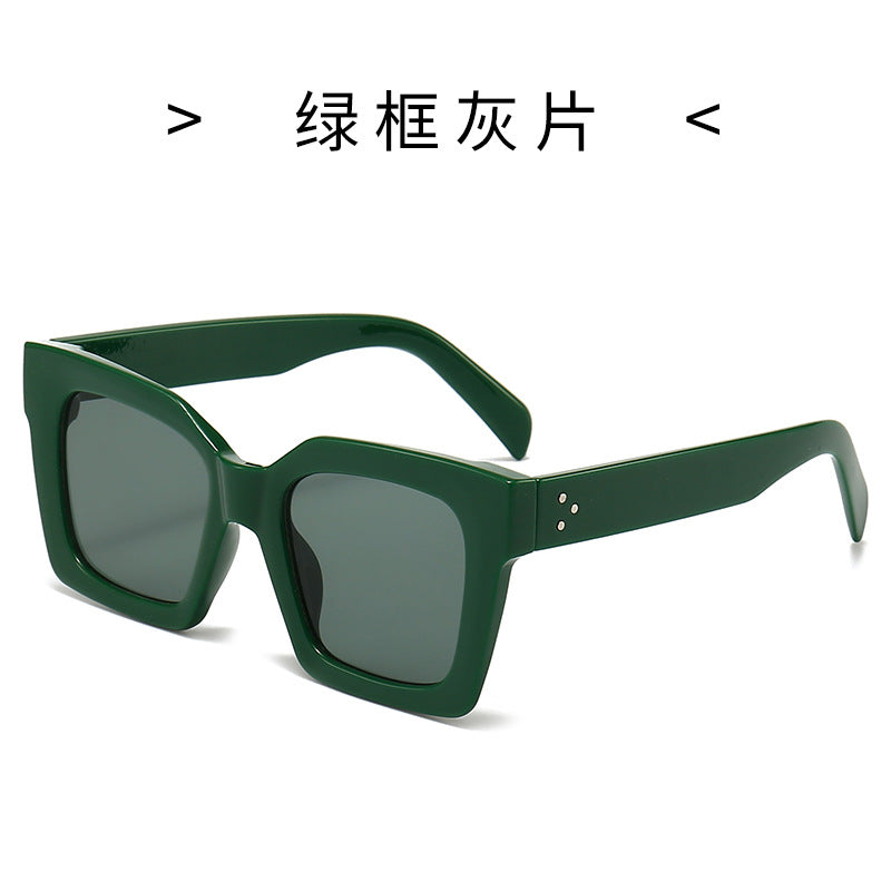 Damen Modische Sonnenbrille im markanten Schildkrötendesign Karnz