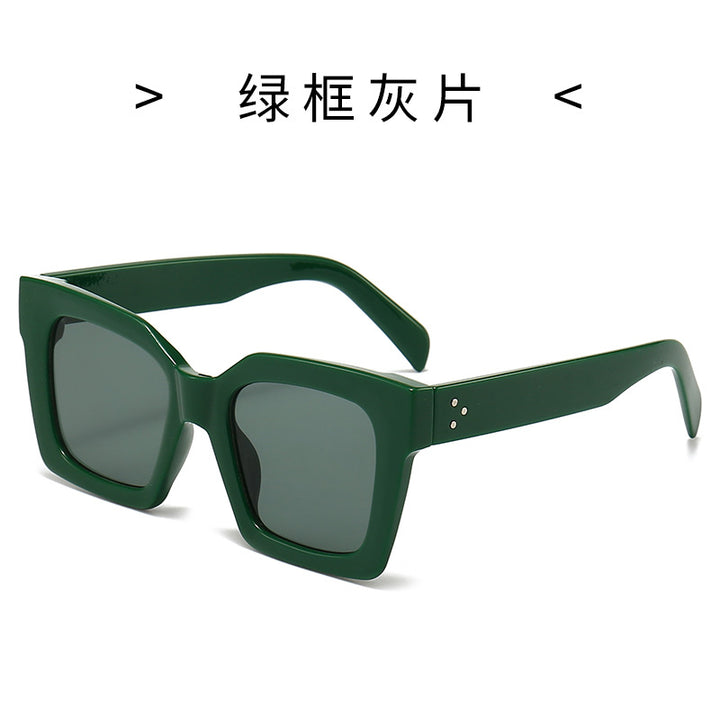 Damen Modische Sonnenbrille im markanten Schildkrötendesign Karnz
