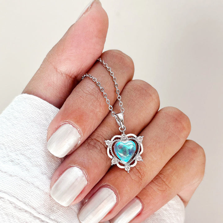 Herzförmige Schmuck-Halskette Karnz