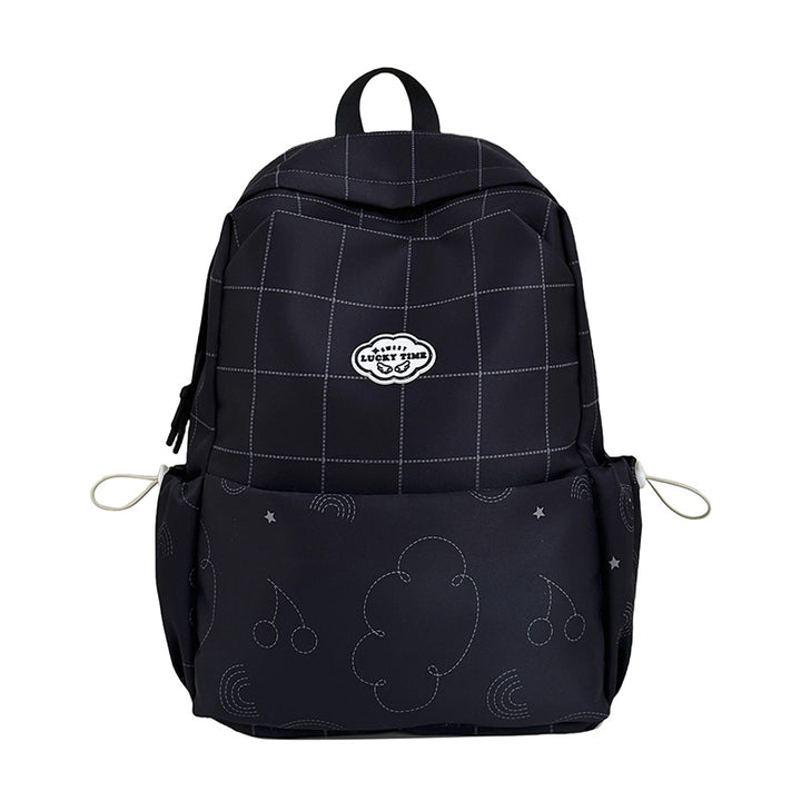 Verspielt gemusterter Schulrucksack Karnz