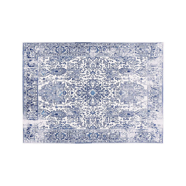 Vintage Floral Pattern Bereich Teppich Karnz