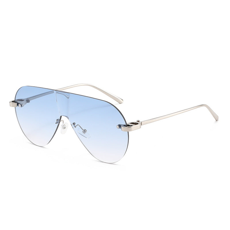 Damen Oversized Sonnenbrille im modernen Aviator-Stil Karnz