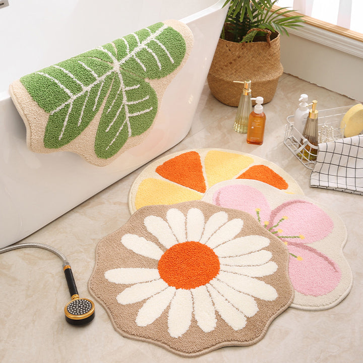 Florale Form Badematte für das Badezimmer