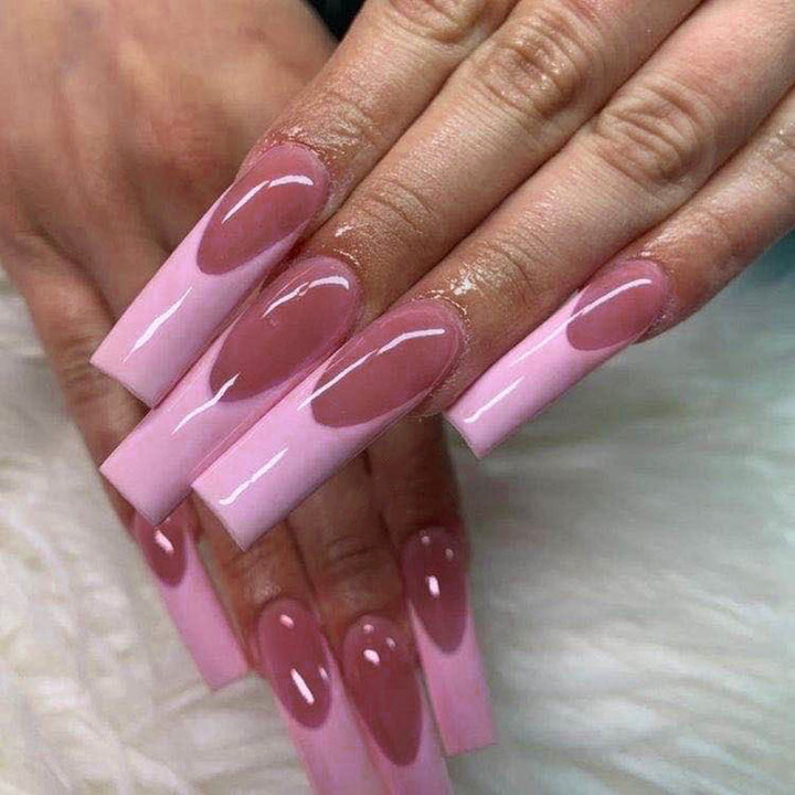 Künstliche Akryl-Nägel mit elegantem Farbverlauf Karnz