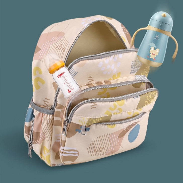 Blumenmuster Multi-Fach Rucksack Karnz