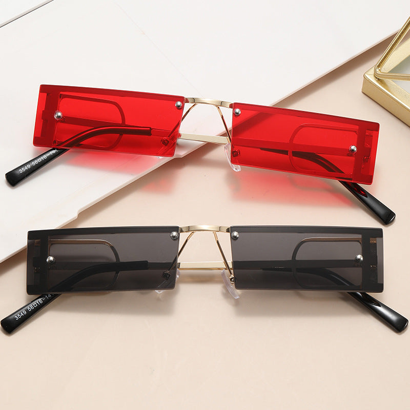 Damen Modische Rechteck-Brille Karnz