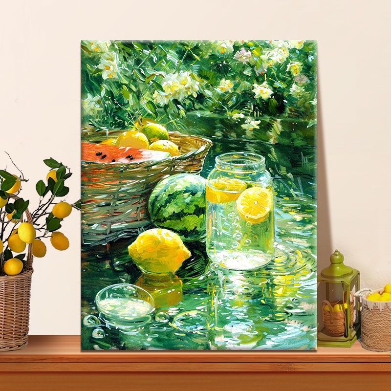 Natur-inspiriertes Stillleben-Leinwandkunst Karnz