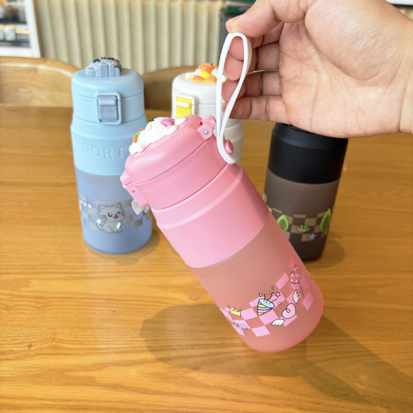 Damen kreative Isolierte Trinkflasche mit originellem Motiv Karnz