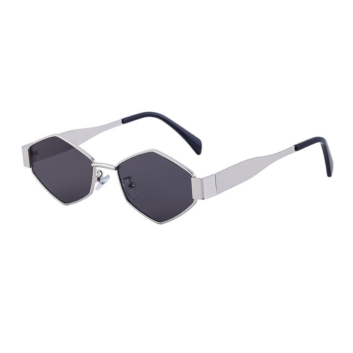 Damen geometrische Sonnenbrille mit modernem Rahmen Karnz