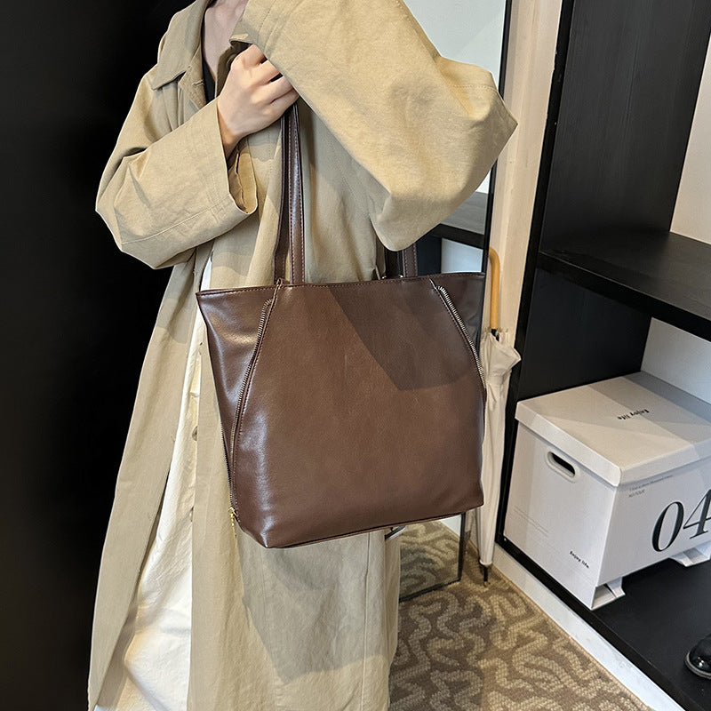 Elegante Kunstleder Einkauftasche Karnz