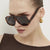 Damen trendige oversized Sonnenbrille im modernen Schildkrötenmuster Karnz