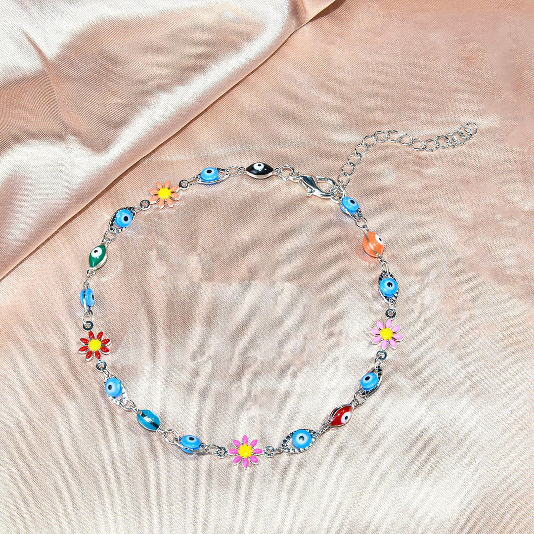 Farbenfrohes bösen Blick Charm Armband Karnz 1788164354