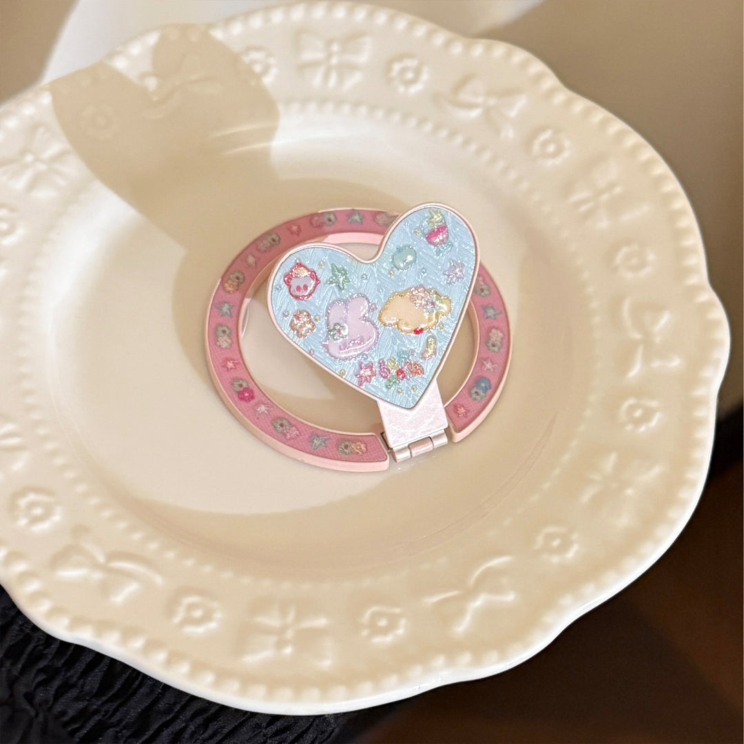 Verspielter Handspiegel im Herzdesign Karnz