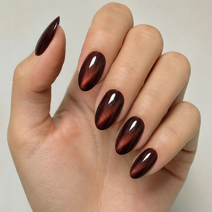 Premium Glänzende Mandelförmige Nagelkunst Karnz