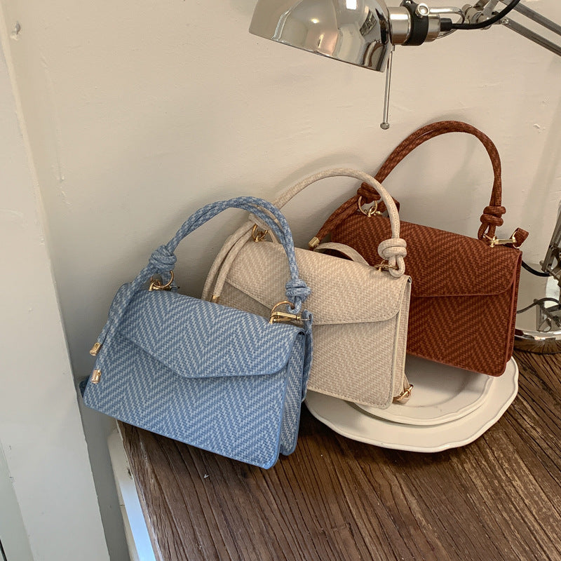 WoElegant Texturiertes Stoffhandtasche Karnz