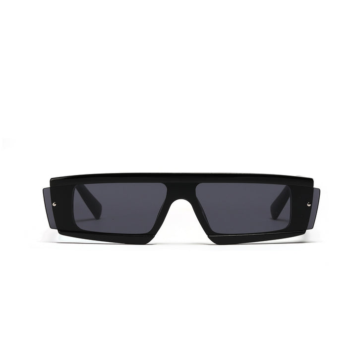 Damen oversized rechteckige Sonnenbrille mit modischem Schildpatt-Design Karnz