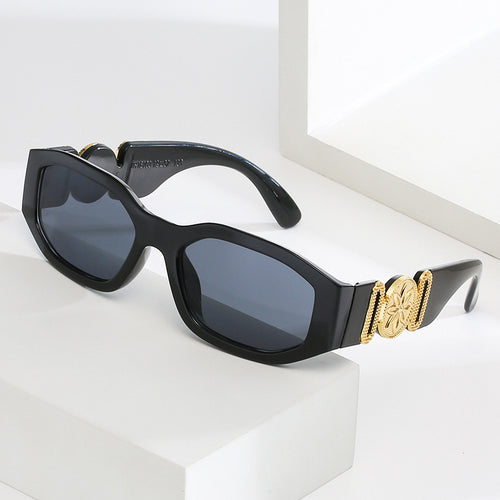Damen Trendige und stilvolle Sonnenbrille mit luxuriösen Details Karnz