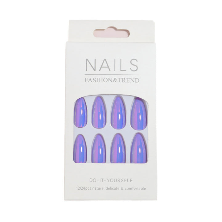 Glänzende Press-On Nägel Set mit schillerndem Finish Karnz