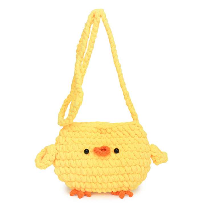Süße tierförmige gehäkelte Crossbody-Tasche