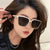 Damen modische oversized Sonnenbrille im Retro-Stil Karnz
