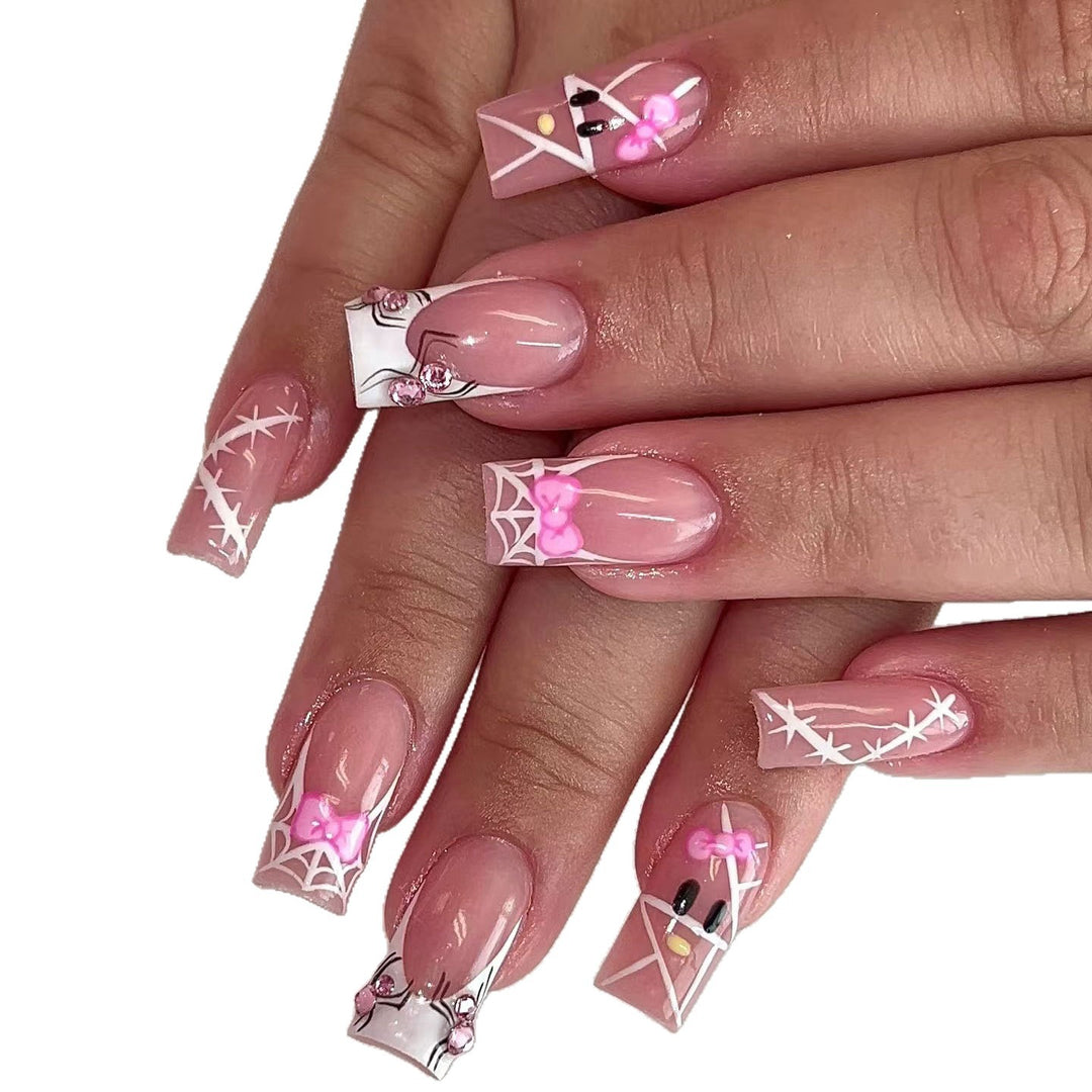 Künstlerisches Langes Stiletto Press-On Nagelset